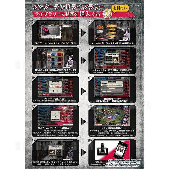 Sega Launched Wonderland LIBRARY on April 21 - Wonderland LIBRARY Brochure - Wonderland Wars Arcade Machine - 3