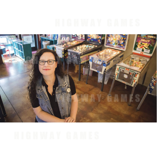 Former accountant’s new job has all the bells and whistles - Pinball Outreach Project founder Nicole Anne Reik. Photo: Tommy Day