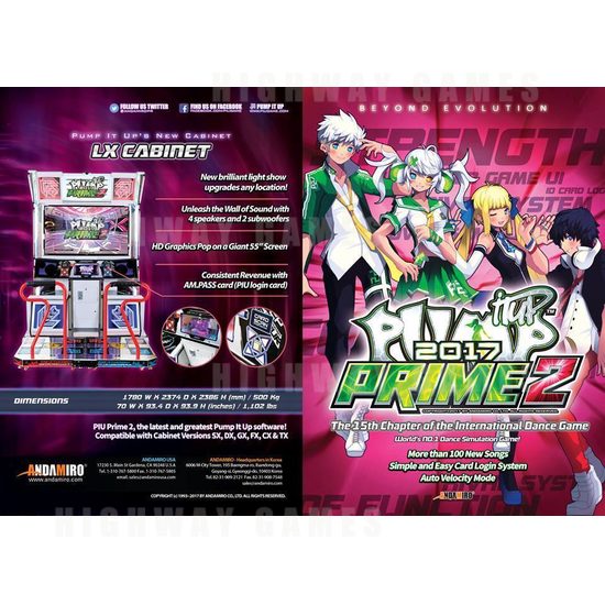 Andamiro’s Pump It Up Prime 2 due to ship from January 9 - Prime 2 Flyer - 1