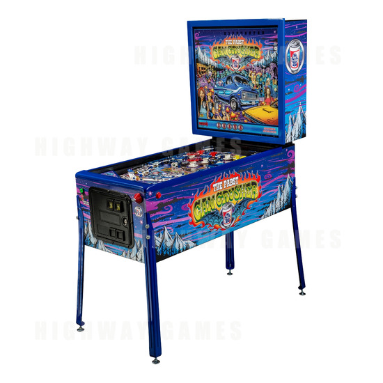 Stern Pinball showing new games at CES 2017 - Stern's Pabst Blue Ribbon Can Crusher table