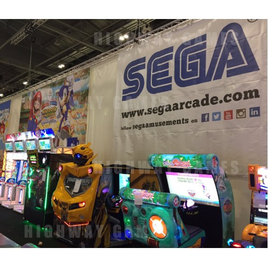 New arcade and pinball games debut at EAG 2017 - Sega's set up at EAG. Picture: Twitter/@7Ten