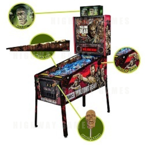 Stern Releases Custom Accessories For The Walking Dead Pinball Machine - The Walking Dead Pro Pinball Machine and Accessories