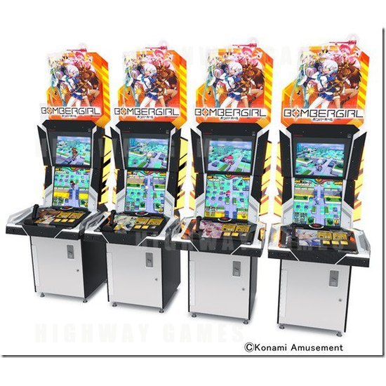 Konami unveil exclusive arcade game at JAEPO - The Bombergirl arcade cabinets