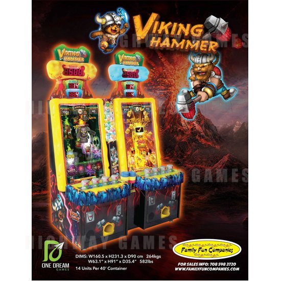 Family Fun Companies showing new games at AEI - Viking Hammer - 2