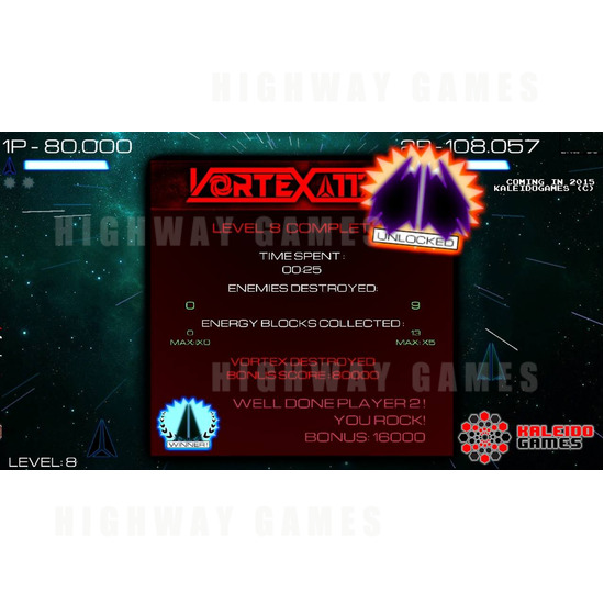 Vortex Attack Combines Coin-Op Arcade with Steam PC Gaming - Vortex Attack Arcade Machine Screenshot - 3