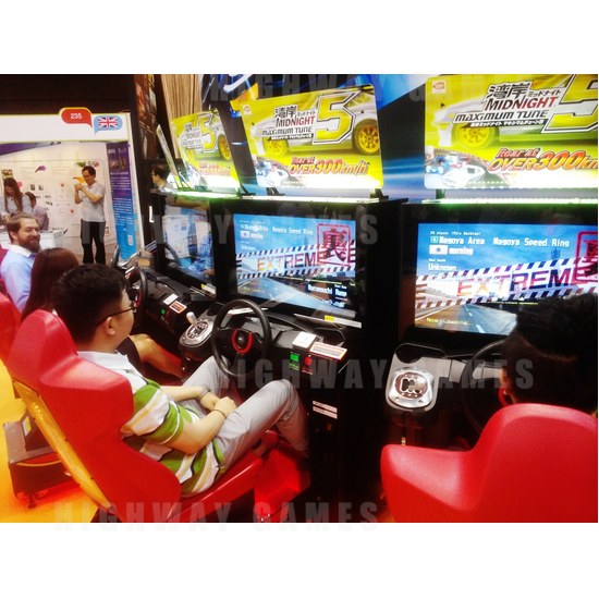 IAAPA Asian Attractions Expo 2015 Trade Show Wrap-Up - Wangan Midnight Maximum Tune 5 by Namco at AAE 2015