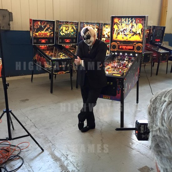 CEO Gary Stern Paints Face For Replay In KISS Inspired Photoshoot - KISS Pinball Machine Photoshoot with Gary Stern - 1