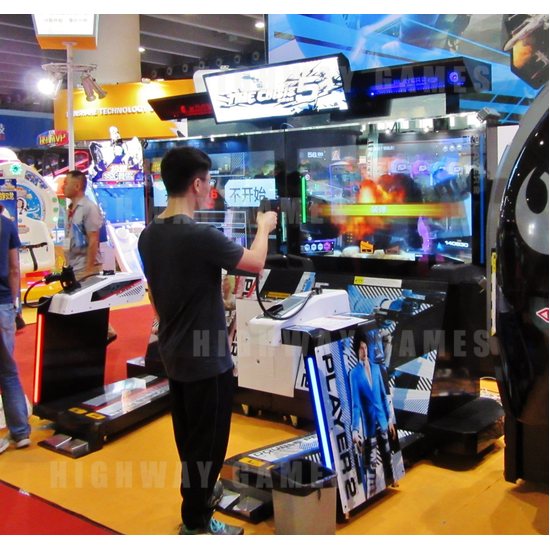 GTI China Wrap Up - BAOHUI Exhibited Namco Licensed Pac-Man Feast - Time Crisis 5 Arcade Machine at GTI Asia China Expo 2015