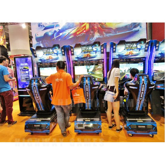 GTI China Wrap Up - BAOHUI Exhibited Namco Licensed Pac-Man Feast - Storm Racer G at GTI Asia China Expo 2015