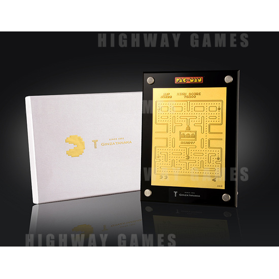 Bandai Namco Releasing Pac-Man 35th Anniversary Gold Plate - pac-man-gold-plaque-1.jpg
