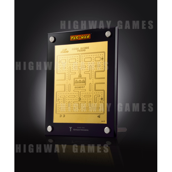 Bandai Namco Releasing Pac-Man 35th Anniversary Gold Plate - pac-man-gold-plaque-2.jpg