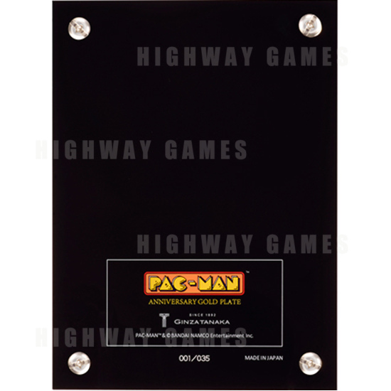 Bandai Namco Releasing Pac-Man 35th Anniversary Gold Plate - pac-man-gold-plaque-3.jpg