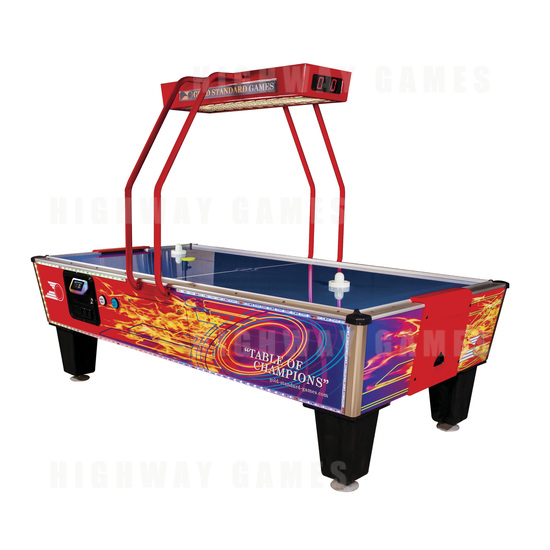 Sacoa and Gold Standard Games Join Forces - Sacoa PlayCard on air hockey table.png