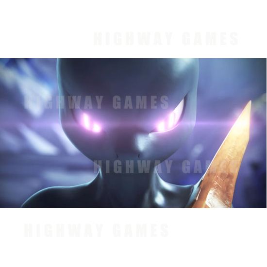 Shadow Mewtwo Revealed in Pokkén Tournament - Shadow Mewtwo in Pokken Tournament Arcade Game