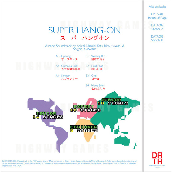Soundtrack From Super Hang On By Sega Now Available On Vinyl - super hang on soundtrack cover back.jpg