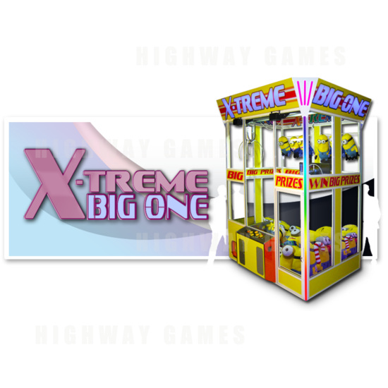 Big One X-treme Crane Machine From Elaut in Production - Big One X-treme Crane Machine and Logo