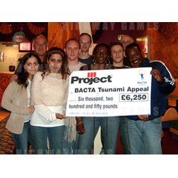 Project Team Raises £6,250 for BACTA Tsunami Appeal