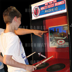 World's Fastest Drummer Arcade Game on location test