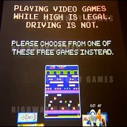 Colorado Warns Smokers Against Driving High with Arcade Machine