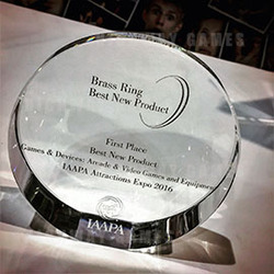 A picture of Face Place's IAAPA award. Picture: Apple Industries Twitter account