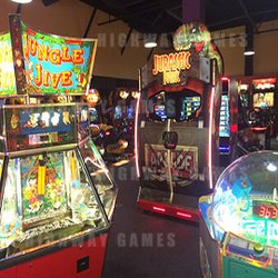 Inside the All Amusement Fun Center of Burbank. Picture: Art Tavana