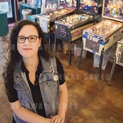 Pinball Outreach Project founder Nicole Anne Reik. Photo: Tommy Day