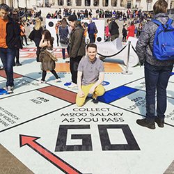Giant Monopoly board at London Games Festival 2016. Picture: ARS Technica UK