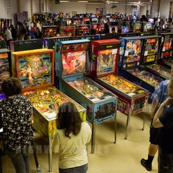Some of the machines on display at the festival. Source: Pinball News