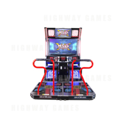 Andamiro's new Pump It Up XX comes in either black or white bill boards for players preferences