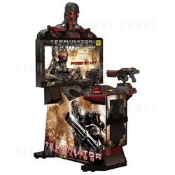 Terminator Salvation Arcade Shooter with Fixed Gun Cabinet