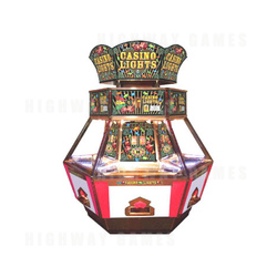 Casino Lights 6 Player Coin / Token Pusher Game
